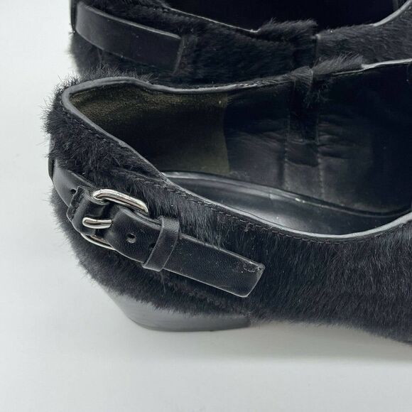 ALEXANDER Wang Black Calf Hair Emily Heels Booties - Picture 12 of 12